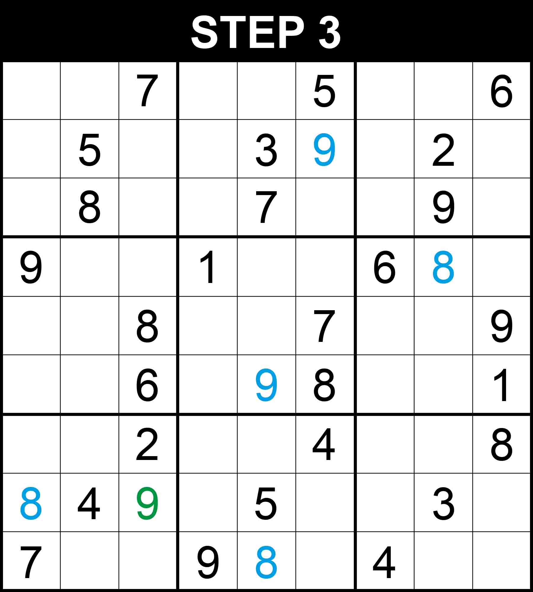 simple sudoku technique